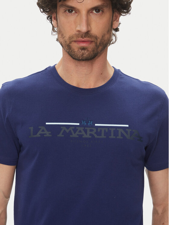 La Martina La Martina T-Shirt Aguer MAR304 JS206 Σκούρο μπλε Regular Fit