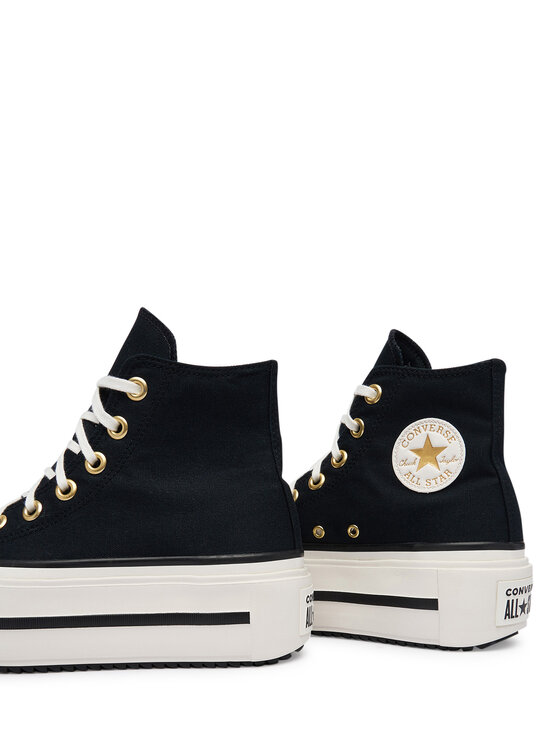 Converse Plátenky Converse Chuck Taylor All Star Lift Double Stack Lace A20780C Čierna