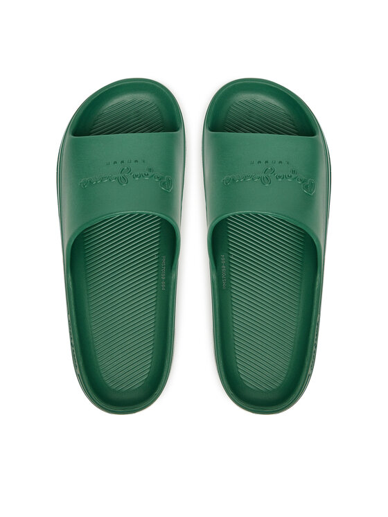 Pepe Jeans Şlapi Pepe Jeans Beach Slide M PMS70159 Verde