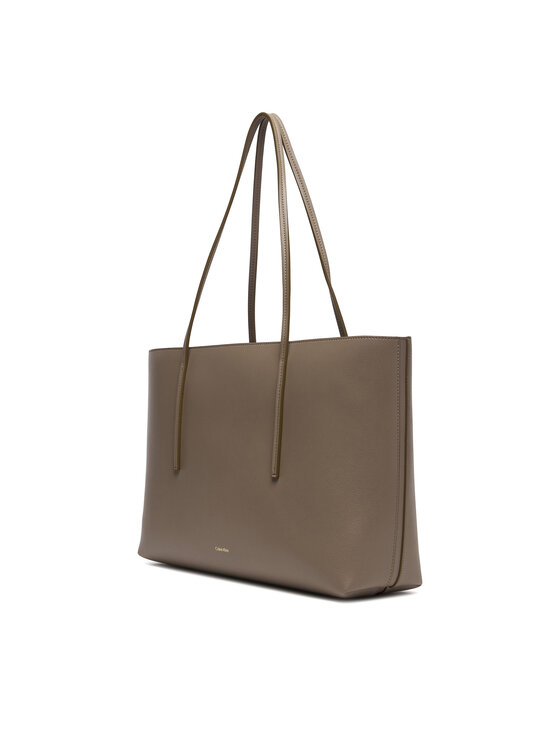 Calvin Klein Geantă Calvin Klein Foil Logo Tote W/Pouch LV04F3274G Bej