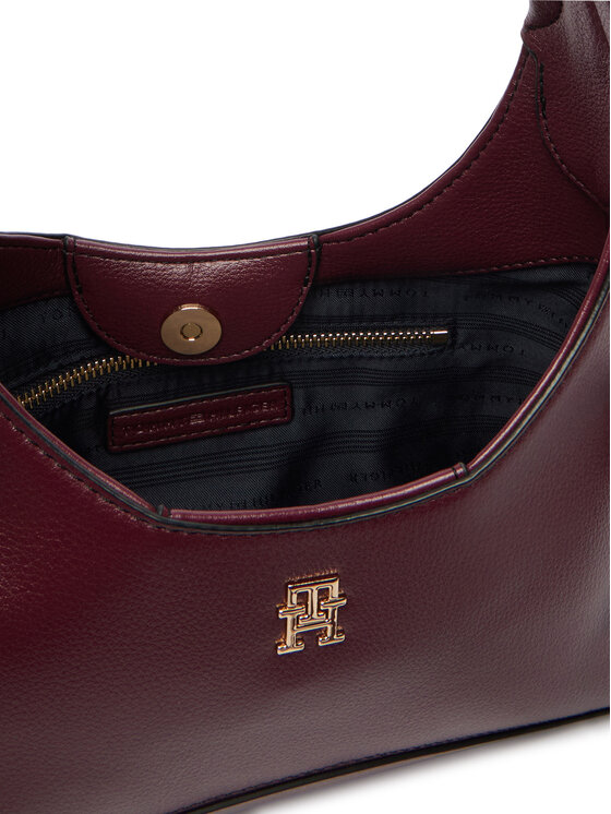 Tommy Hilfiger Kabelka Tommy Hilfiger Th Everyday Mini Hobo AW0AW19185 Bordó