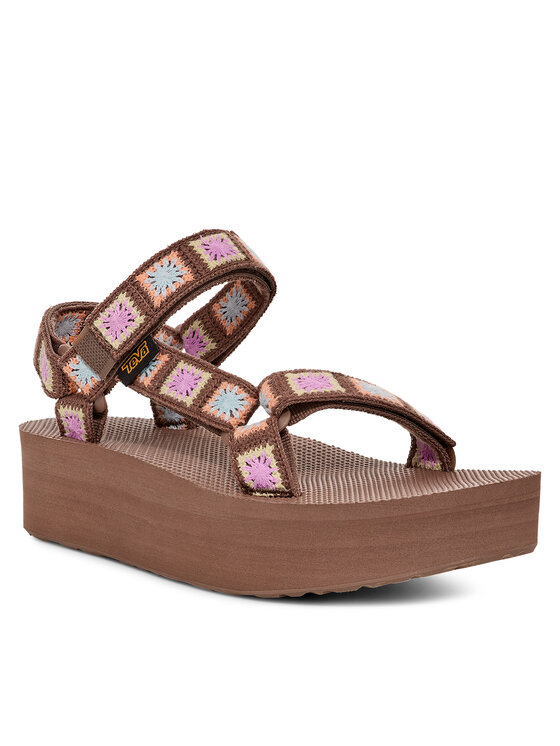 Teva Босоніжки Teva Flatform Universal Crochet 1150210 Коричневий