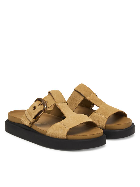 Clarks Шльопанці Clarks Aristella West 26185811 Коричневий