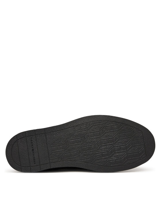 Tommy Hilfiger Pantofi Tommy Hilfiger Hilfiger Stitchdown Tbl Lth Chuk FM0FM05743 Negru