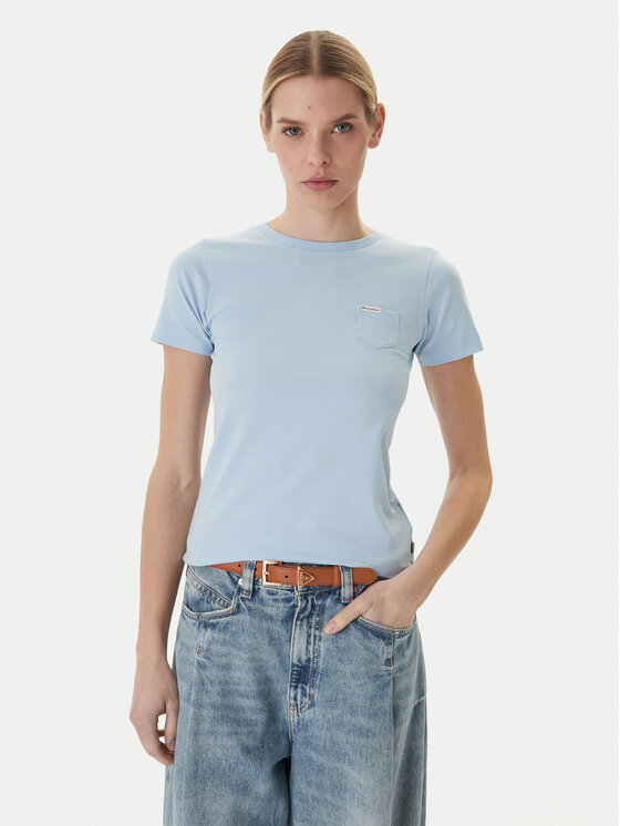 Guess Guess Футболка W5RI52 J1314 Блакитний Regular Fit