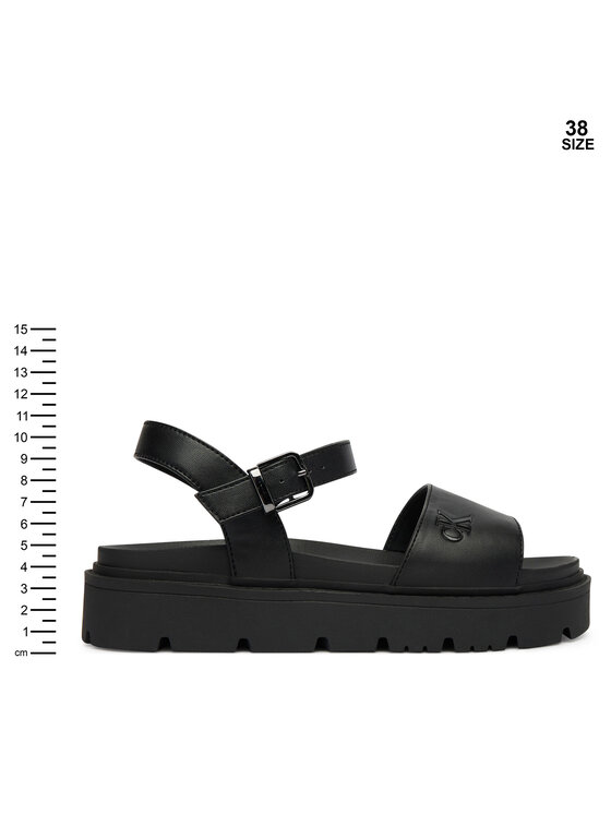 Calvin Klein Basutės Calvin Klein Velcro Sandal V3A2-83255-0326 Juoda