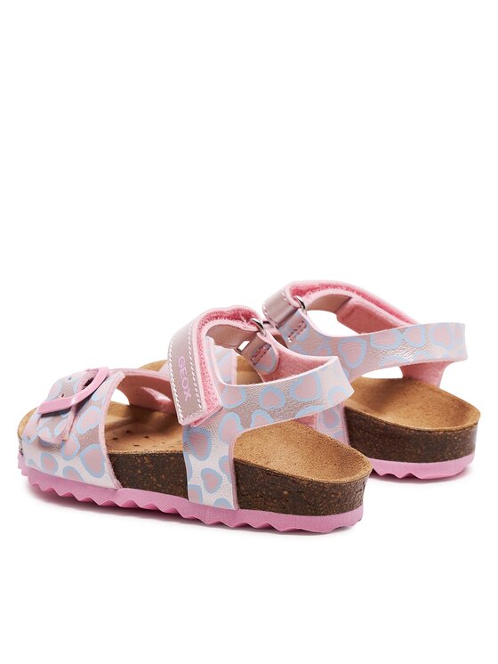 Geox Sandały Geox B Sandal Chalki Girl B922RA 000NF C8868 M Różowy