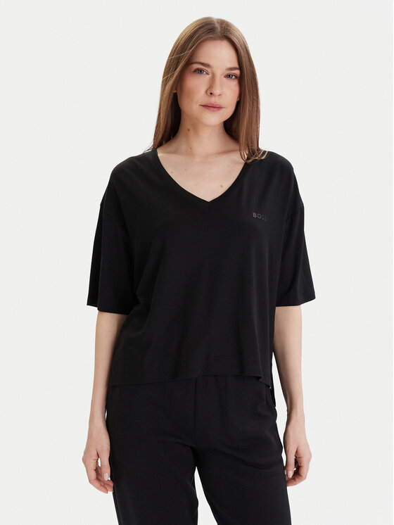BOSS BOSS Футболка CP Stripe 50535723 Чорний Relaxed Fit