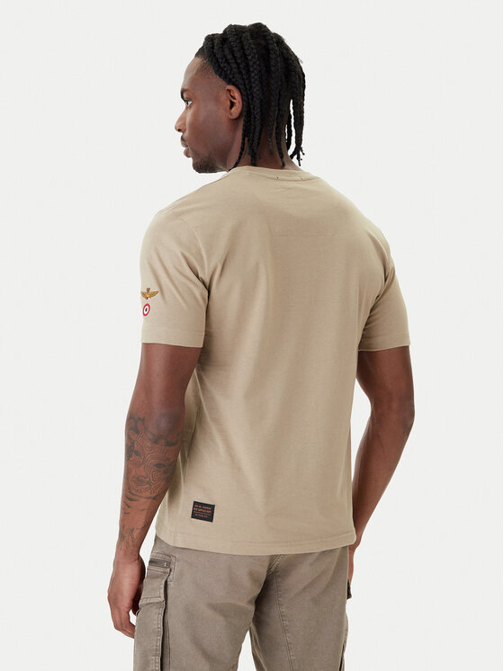 Aeronautica Militare Aeronautica Militare Camiseta 261TS2536UJ00641 Beis Regular Fit
