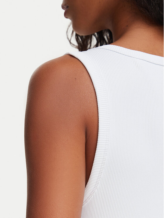 Guess Guess Top W6YP30 K4380 Blanco Slim Fit