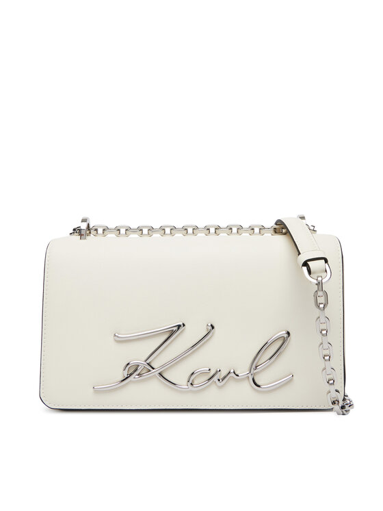 KARL LAGERFELD Ročna torba KARL LAGERFELD B1W30046 Bela