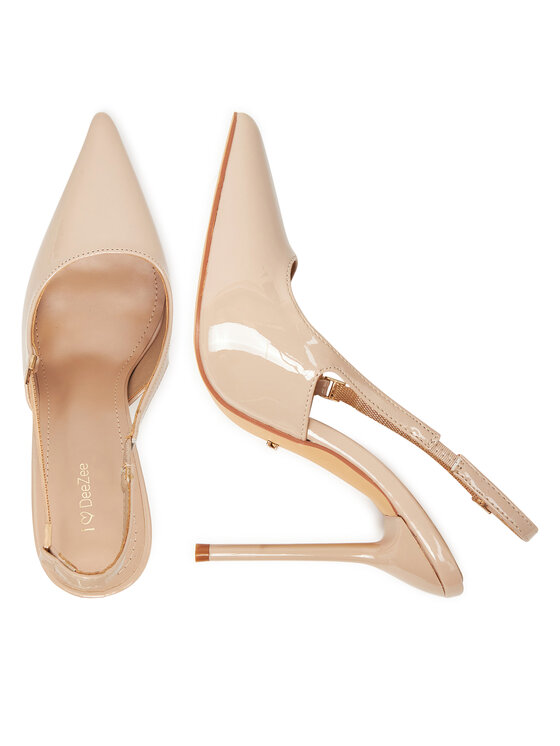 DeeZee Pantofi cu toc subțire DeeZee Q96229-5 Bej