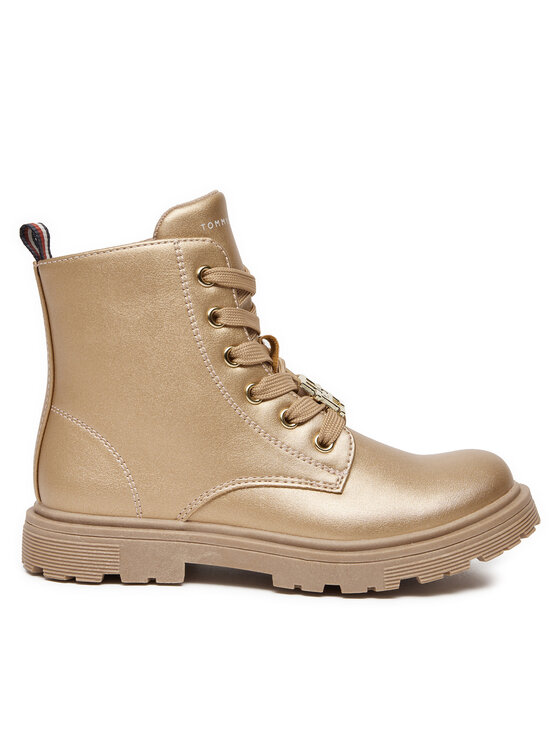 Tommy Hilfiger Botki Tommy Hilfiger T1A5-33562-0376 S Złoty
