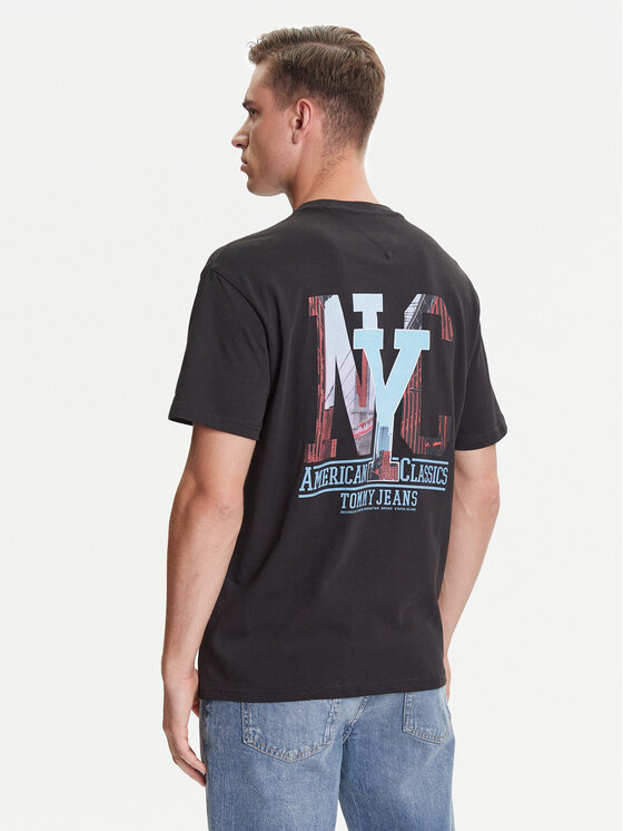 Tommy Jeans Tommy Jeans Marškinėliai Novelty DM0DM21831 Pilka Relaxed Fit