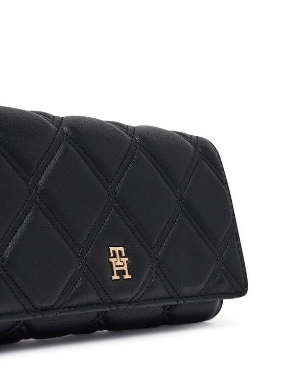 Tommy Hilfiger Geantă Tommy Hilfiger Th Feminine Wallet On Chain AW0AW18795 Negru