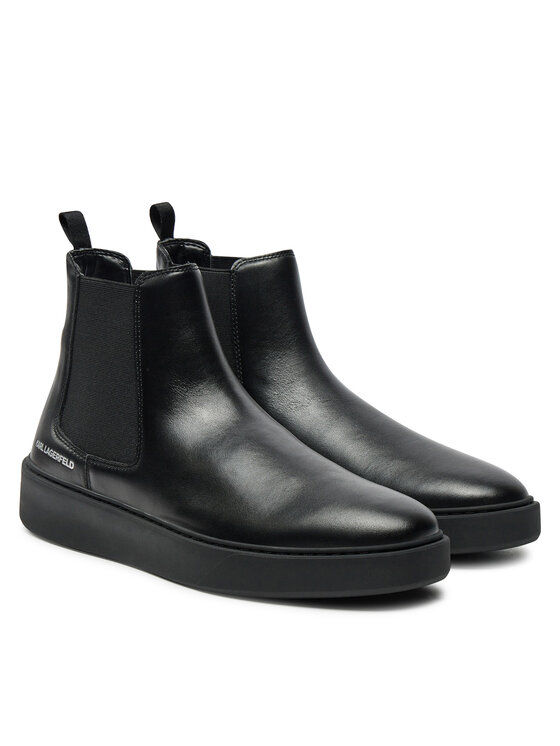 KARL LAGERFELD Kotníková obuv s elastickým prvkem KARL LAGERFELD KL53340A Černá