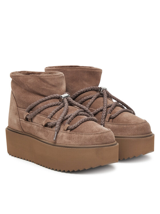 Inuikii Śniegowce Inuikii Classic Low Platform 75204-004 Brązowy