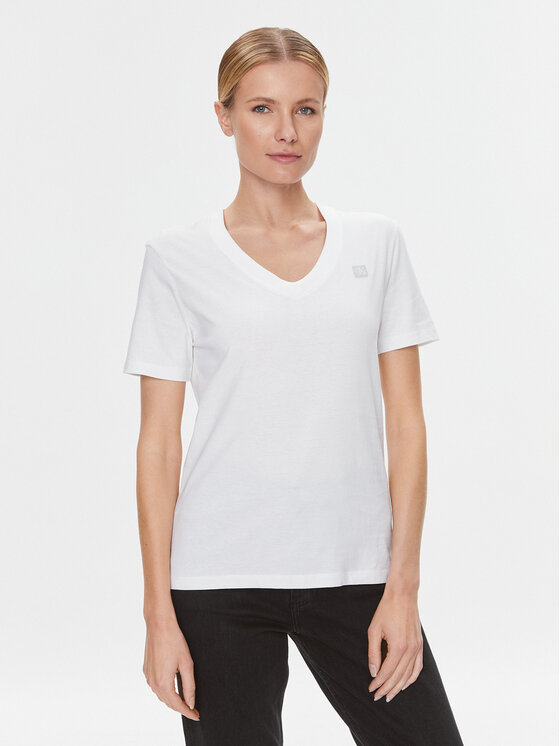 Calvin Klein Jeans Calvin Klein Jeans Marškinėliai Embro Badge J20J222560 Balta Regular Fit