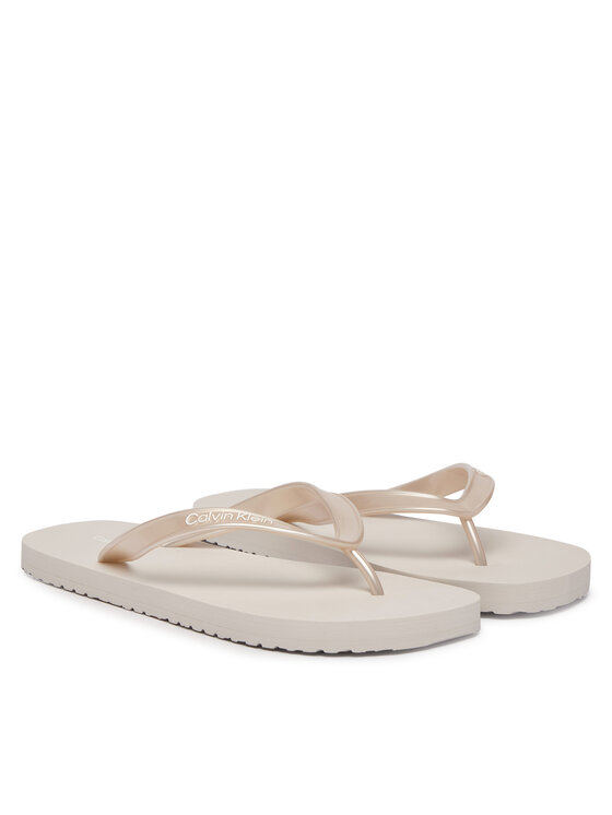 Calvin Klein Flip flop Calvin Klein Arwa HW0HW02956 Argintiu