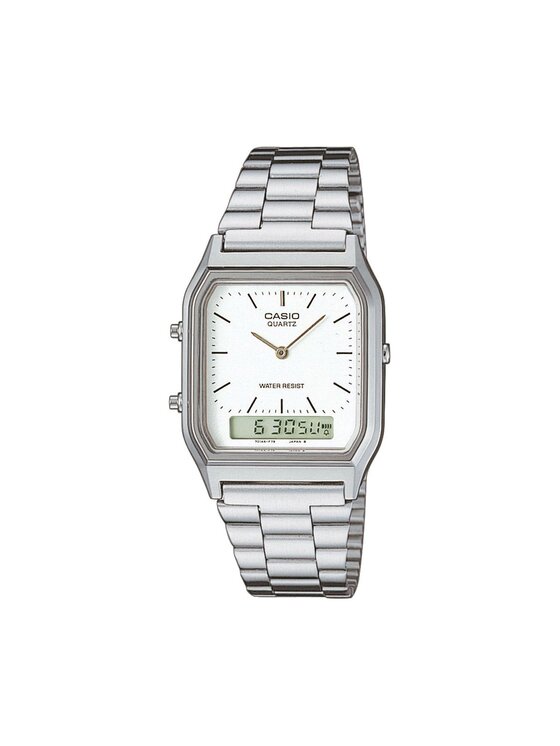 Casio Ročna ura Casio AQ-230A-7DMQYES Srebrna