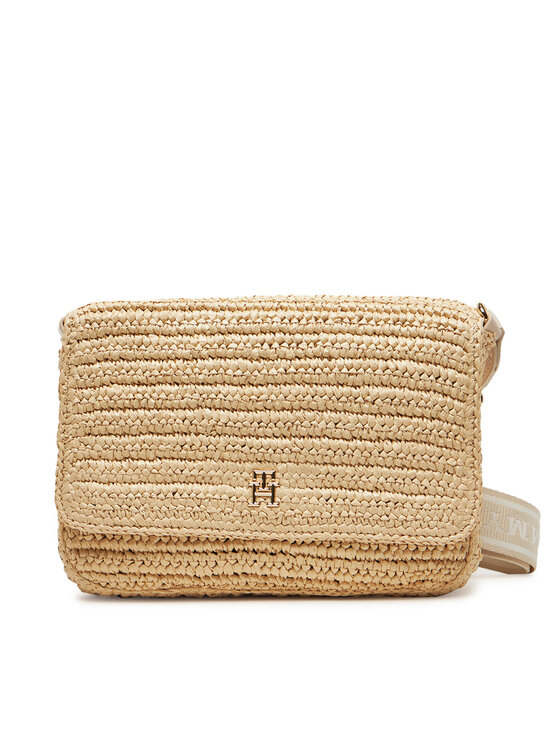 Tommy Hilfiger Geantă Tommy Hilfiger Spring Logo Conv Crossover AW0AW17224 Bej