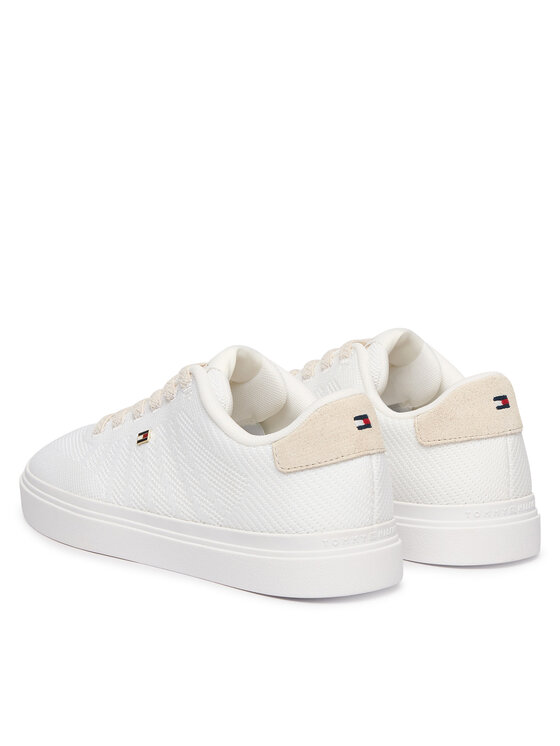 Tommy Hilfiger Αθλητικά Tommy Hilfiger Knit Cupsole FW0FW09289 Λευκό