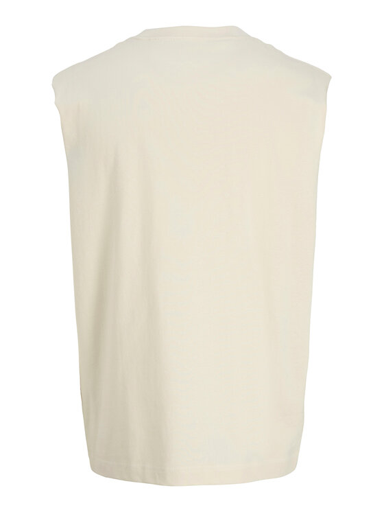Jack & Jones Jack & Jones Camiseta sin mangas Norrebro Emb 12292009 Écru Regular Fit