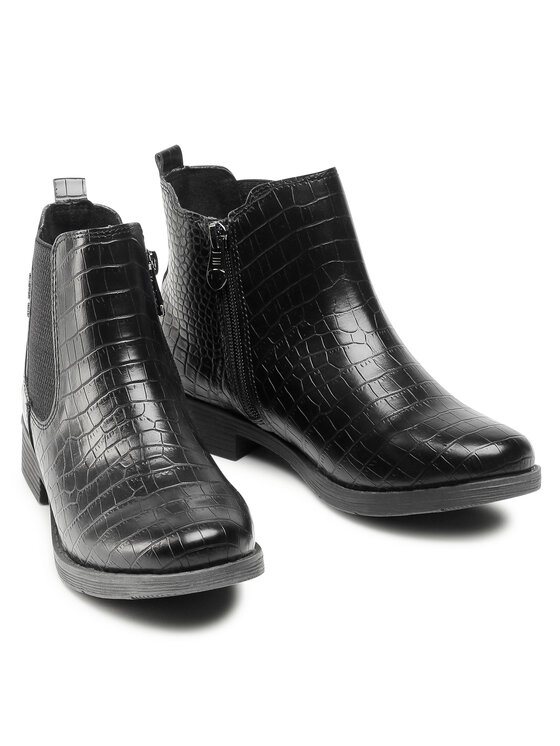 Tom Tailor Īsie zābaki Tom Tailor 9092104 Melns