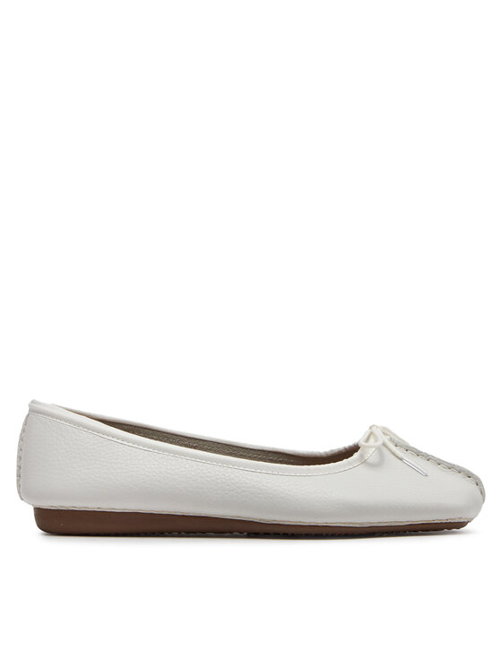 Clarks Балетки Clarks Freckle Ice 203544554 Білий