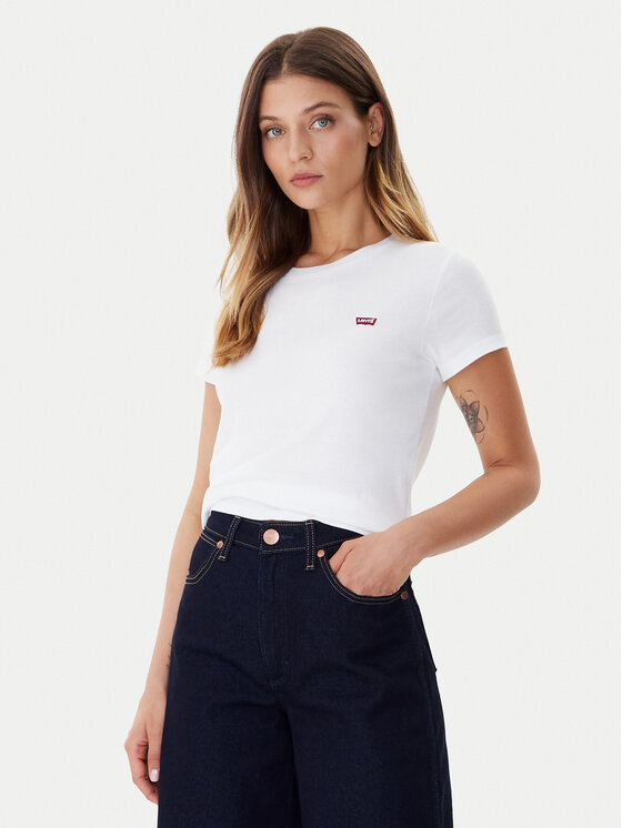 Levi's® Levi's® Conjunto de camisetas Essential 004AO-0002 Blanco Slim Fit