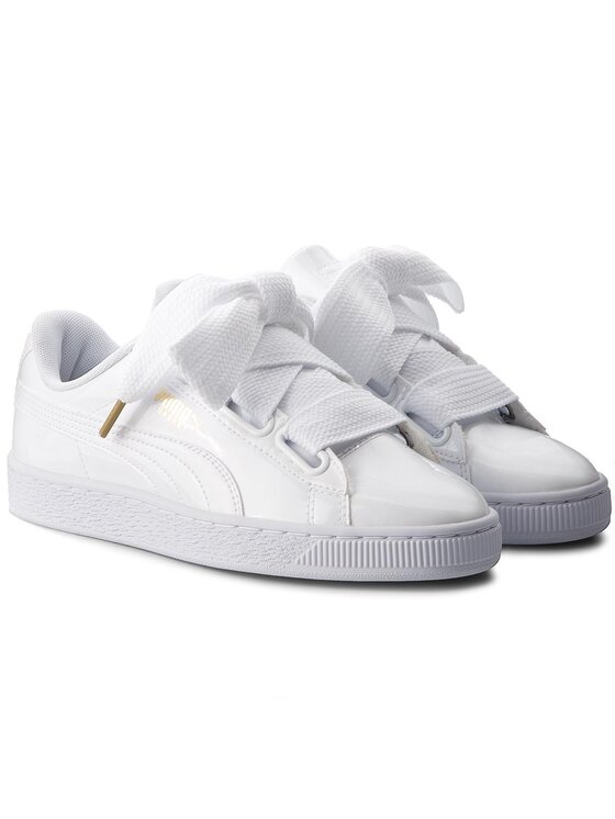Puma Sneakersy Puma Basket Heart Patent 363073 02 Biały