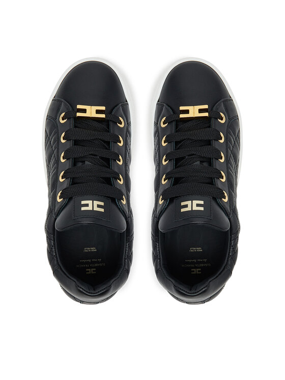 Elisabetta Franchi Снікерcи Elisabetta Franchi Low Cut Lace Up F4-A9E-0357-1251 S Чорний