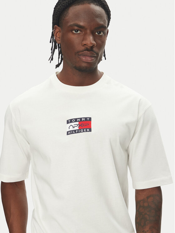 Tommy Hilfiger Tommy Hilfiger T-Shirt F1 Movie MW0MW41391 Λευκό Regular Fit