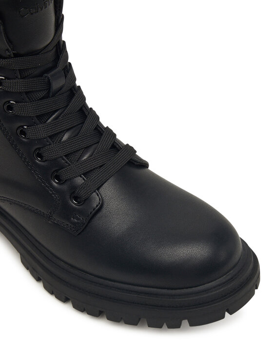 Calvin Klein Pohodni čevlji Calvin Klein Lace Up Bootie V3A5-83120-1464 D Črna