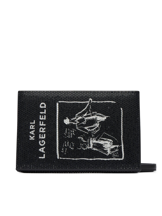 KARL LAGERFELD Kabelka KARL LAGERFELD B3W30110 Čierna