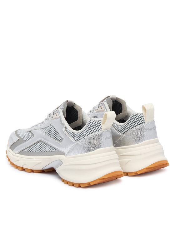 Calvin Klein Sneakers Calvin Klein Hike Runn Ck Stripe Mesh-Lth Met HW0HW03251 Gri