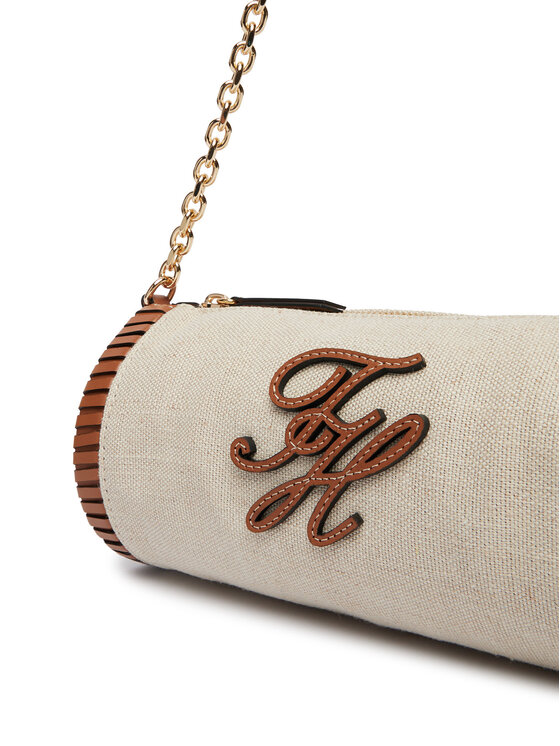 Tommy Hilfiger Geantă Tommy Hilfiger Th Elev Summ Chain Bag Canvas AW0AW18635 Bej