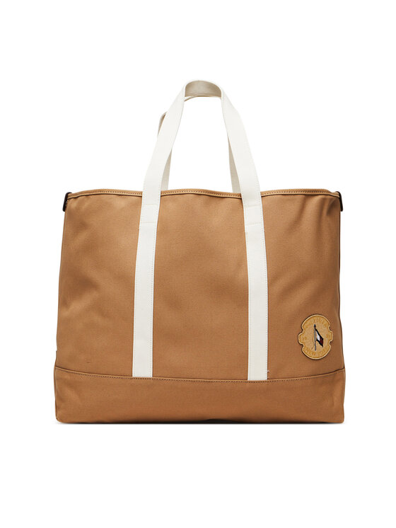 Tommy Hilfiger Дамска чанта Tommy Hilfiger Th Summer Tote AM0AM13557 Кафяв