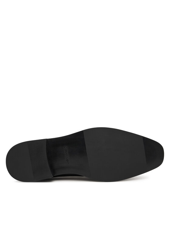 Calvin Klein Īsi apavi Calvin Klein Slim Clean Derby Lth HM0HM02004 Melns