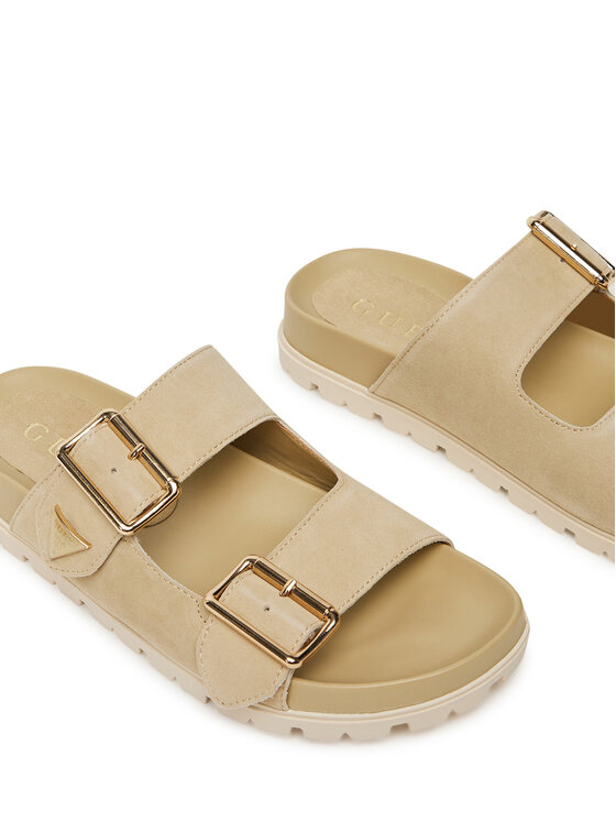 Guess Шльопанці Guess FLTFST SUE03 Бежевий