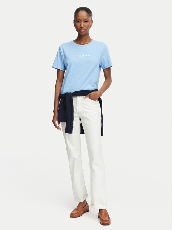 Beverly Hills Polo Club Beverly Hills Polo Club Camiseta P-SS26W-TS6510 Azul claro Regular Fit
