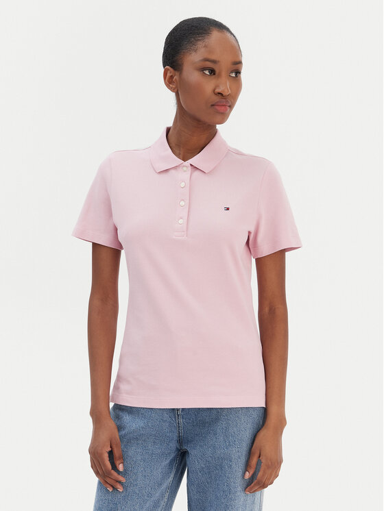 Tommy Hilfiger Tommy Hilfiger Polo 1985 WW0WW43225 Rosa Slim Fit