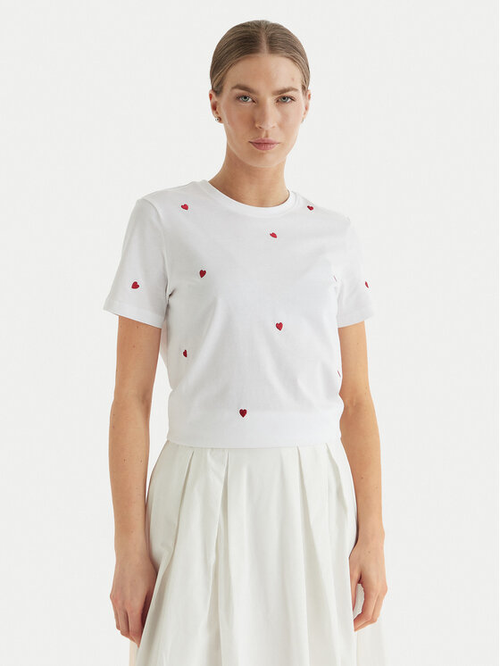 ONLY ONLY T-Shirt Ketty 15288473 Λευκό Regular Fit