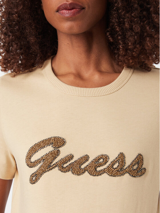 Guess Guess Camiseta W6YI29 K4348 Beis Regular Fit