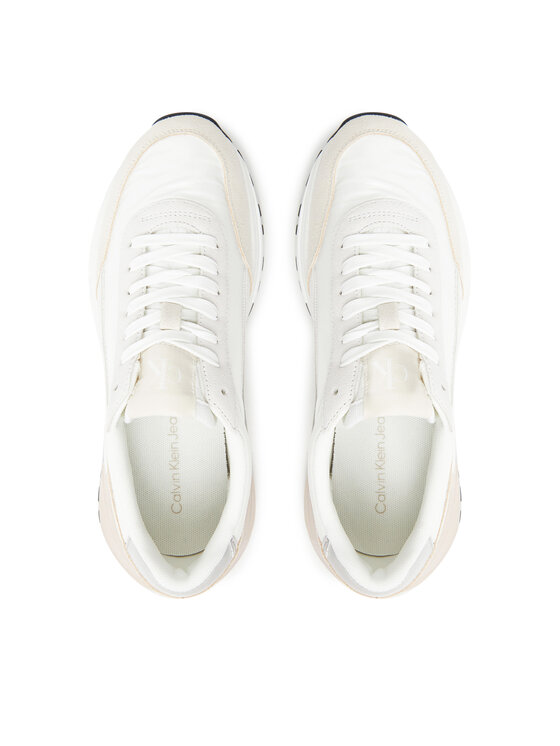 Calvin Klein Jeans Sneakersy Calvin Klein Jeans Hike Runner Mg Nylon Perl YW0YW01963 Bílá