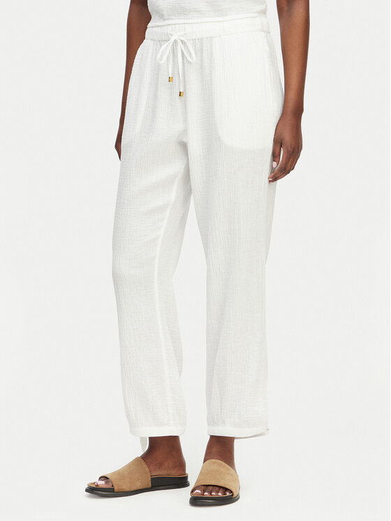 LAUREN RALPH LAUREN LAUREN RALPH LAUREN Conjunto de top y pantalón Double Gauze 20617192 Blanco Regular Fit