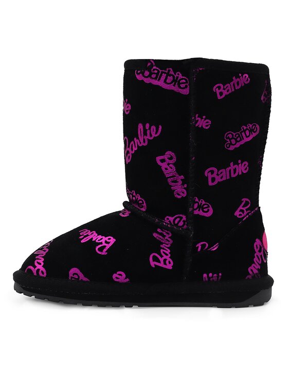 EMU Australia Snehule EMU Australia Barbie Wallaby Print Lo K12904 Čierna