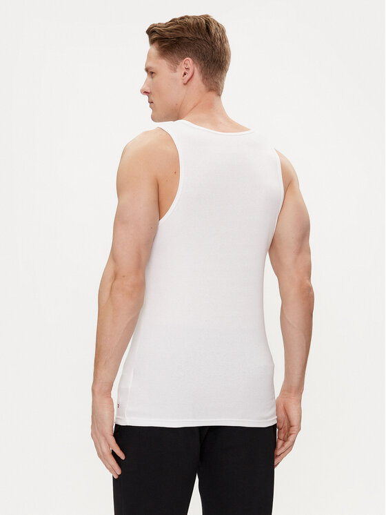 Tommy Hilfiger Tommy Hilfiger Conjunto de camisetas de tirantes UM0UM03179 Blanco Slim Fit