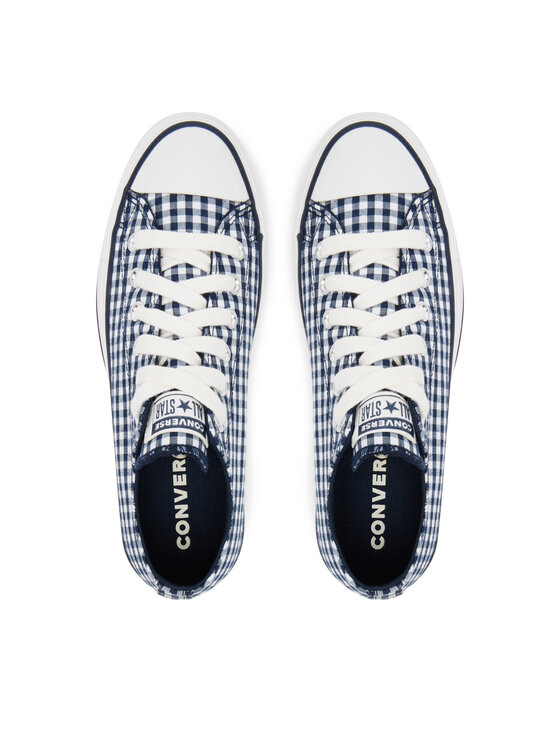 Converse Кеди Converse Chuck Taylor All Star Lift Platform Gingham A13664C Cиній
