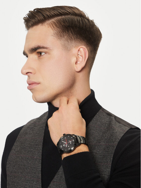 HUGO Годинник HUGO Grip 1530279 Чорний
